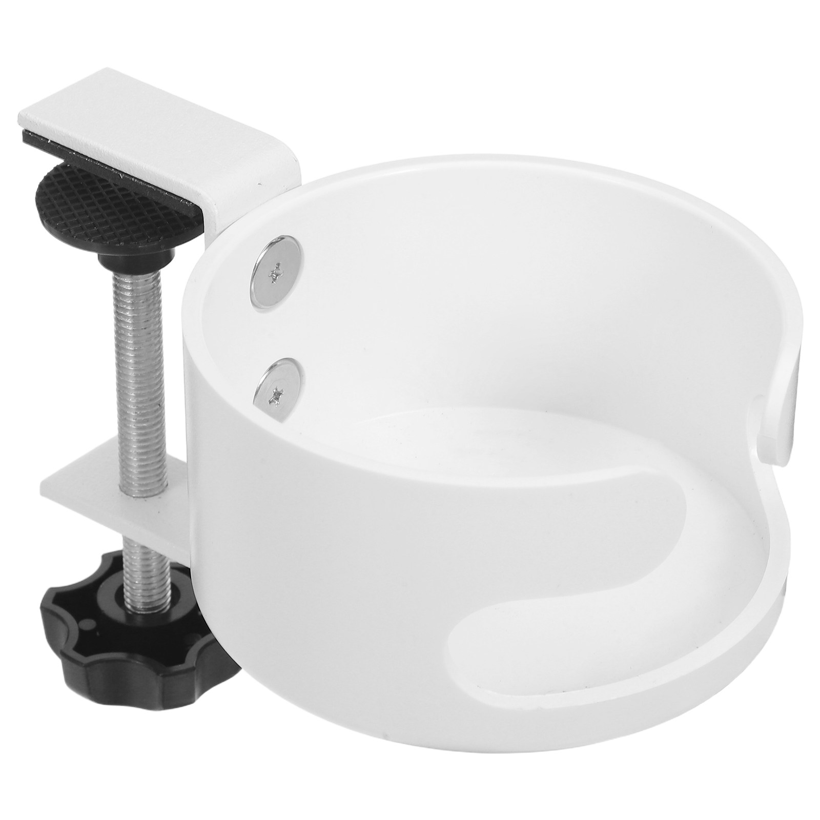 Gaming Office Accessories - White Plastic Anti-Spill Cup Holder Clip