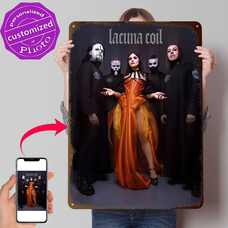 Gaming Accessories Retro - Lacuna Coil Band Portrait Tin Poster