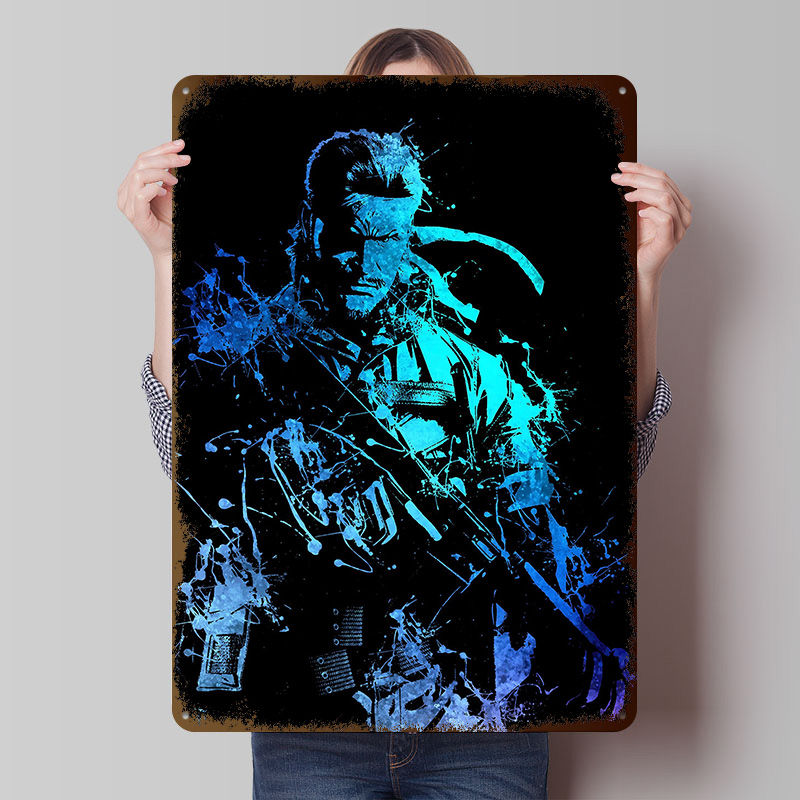 Gaming Accessories Retro - Big Boss Metal Poster Custom Wall