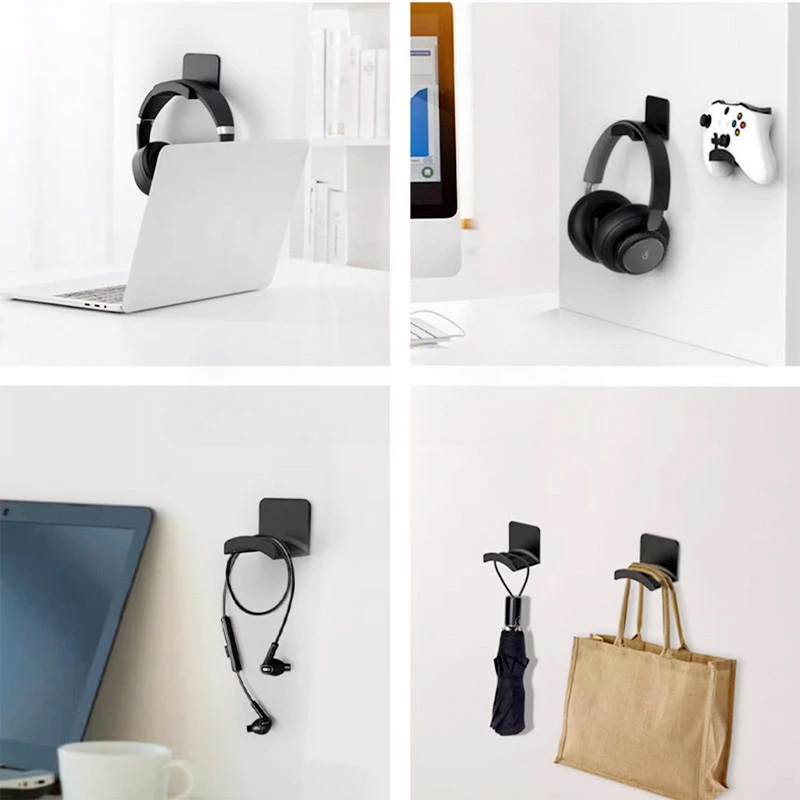 4Pcs Black Adhesive Headphone  - Gaming Office Accessories recensie en prijs