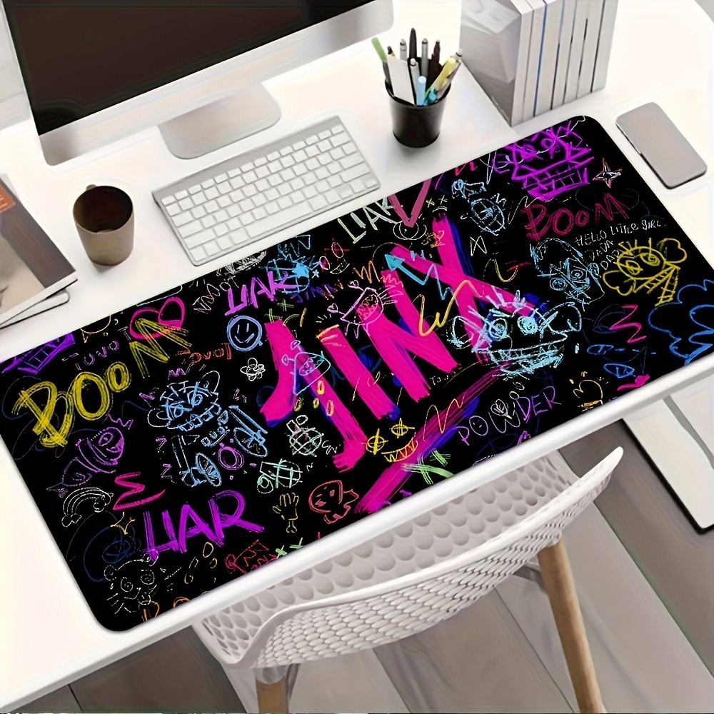 Vibrant Doodle Text Gaming Mou - Gaming Accessories For Pc Setup recensie en prijs