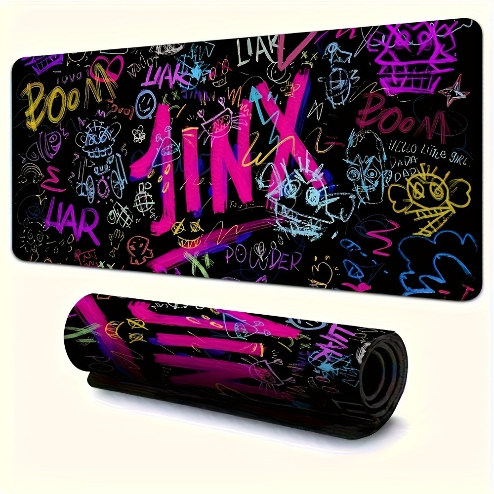 Vibrant Doodle Text Gaming Mou - Gaming Accessories For Pc Setup recensie en prijs