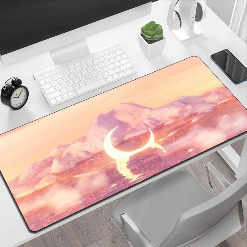 Pc Mouse Pad Gaming Pink Moon  - Gaming Accessories For Pc Setup recensie en prijs