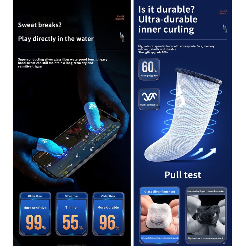 1 Pair Gamer Finger Sleeves Sw - Gaming Accessories For Your Phone recensie en prijs