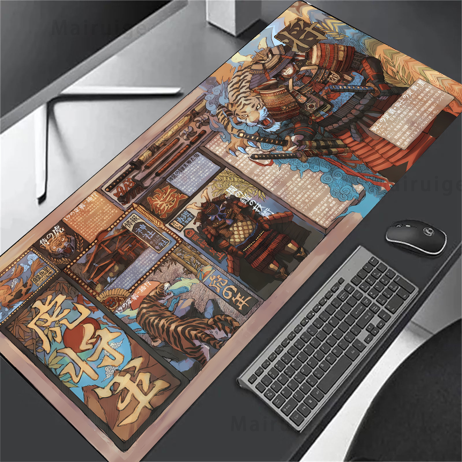 Large Mouse Pad Japanese Stree - Gaming Accessories For Pc Setup recensie en prijs