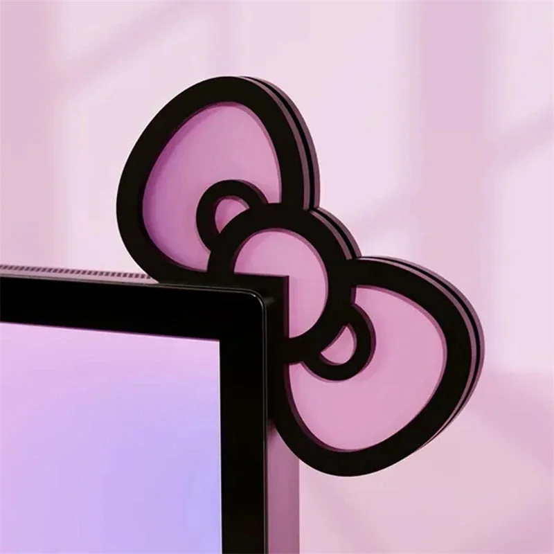 Kawaii Pink Acrylic Bow Monito - Gaming Accessories For Pc Setup recensie en prijs