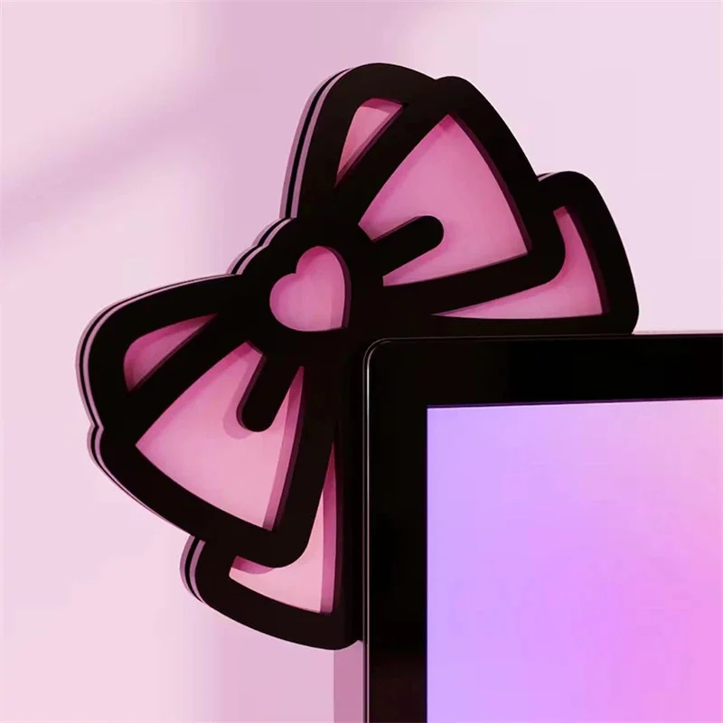 Kawaii Pink Acrylic Bow Monito - Gaming Accessories For Pc Setup recensie en prijs