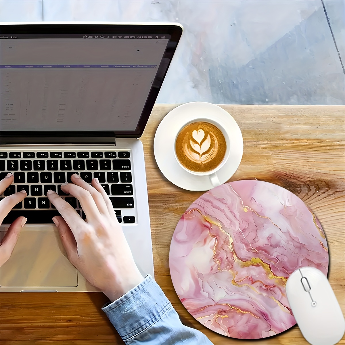 Pink Marble Mouse Pad PC Lapto - Gaming Accessories For Pc Setup recensie en prijs