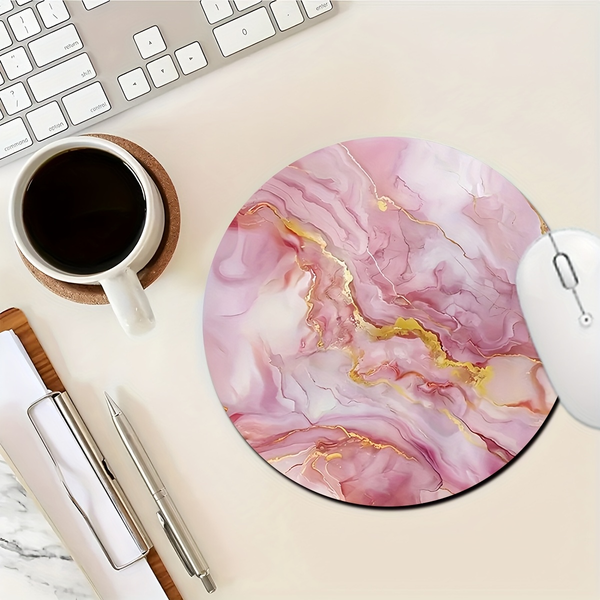 Pink Marble Mouse Pad PC Lapto - Gaming Accessories For Pc Setup recensie en prijs