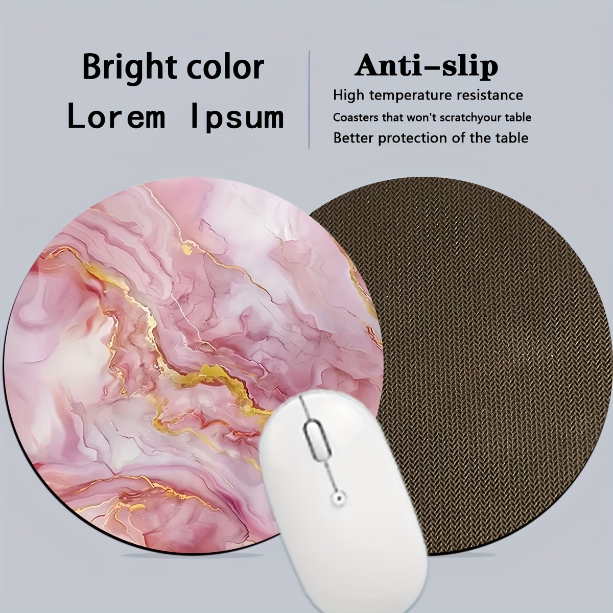 Pink Marble Mouse Pad PC Lapto - Gaming Accessories For Pc Setup recensie en prijs
