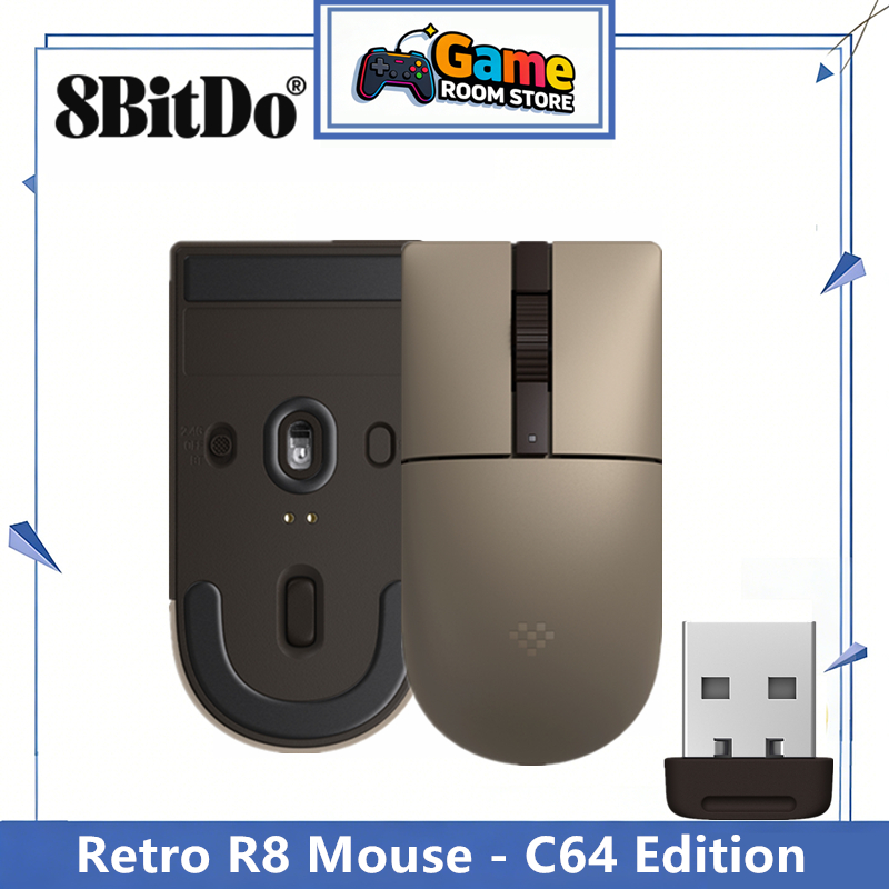8BitDo Retro R8 Mouse - C64 Ed - Gaming Accessories Retro recensie en prijs