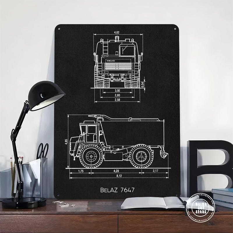 BelAZ 7647 Metal Poster Wall A - Gaming Accessories Retro recensie en prijs