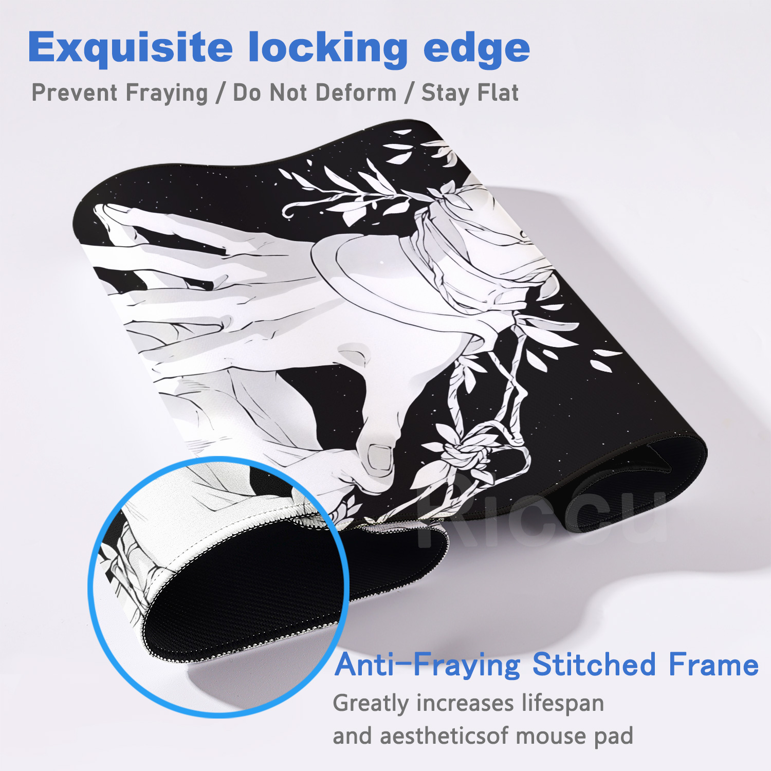 HD Large Black White XXL Gothi - Gaming Accessories For Pc Setup recensie en prijs