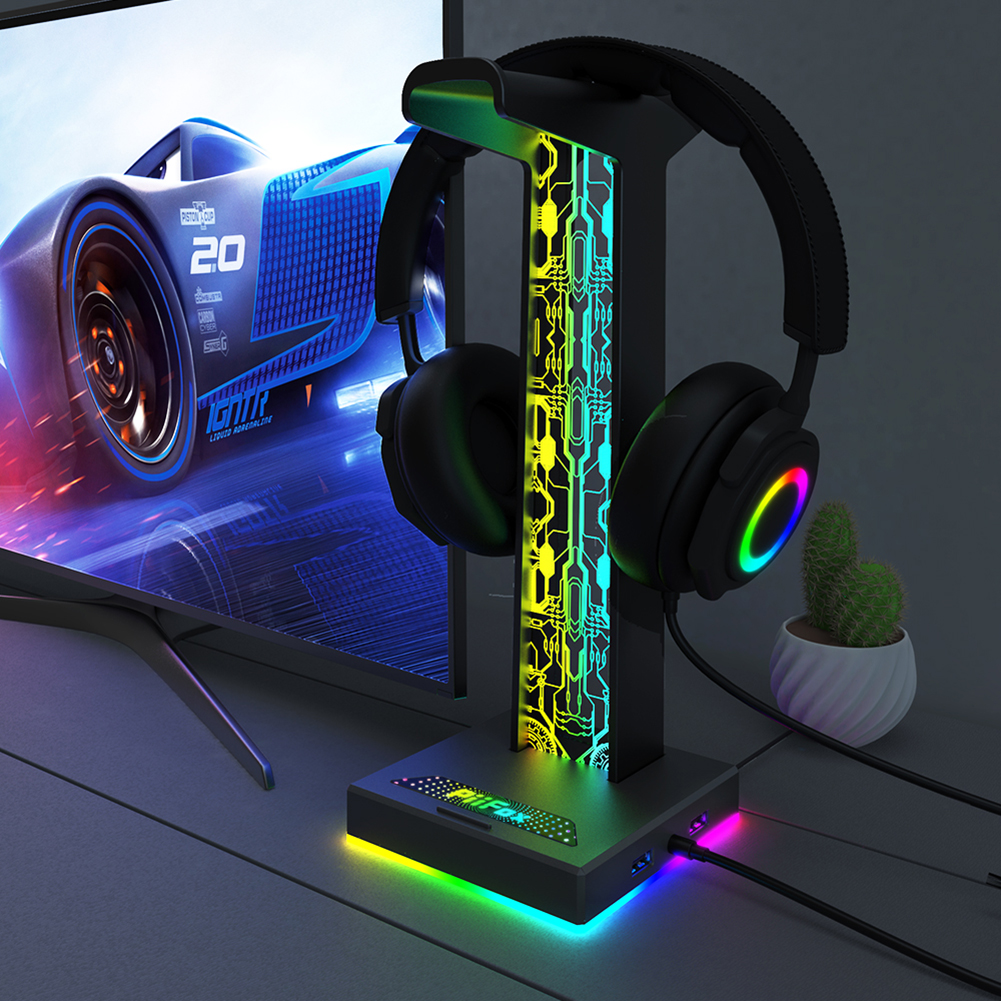 RGB Gaming Headphone Stand Dua - Gaming Accessories Deals recensie en prijs
