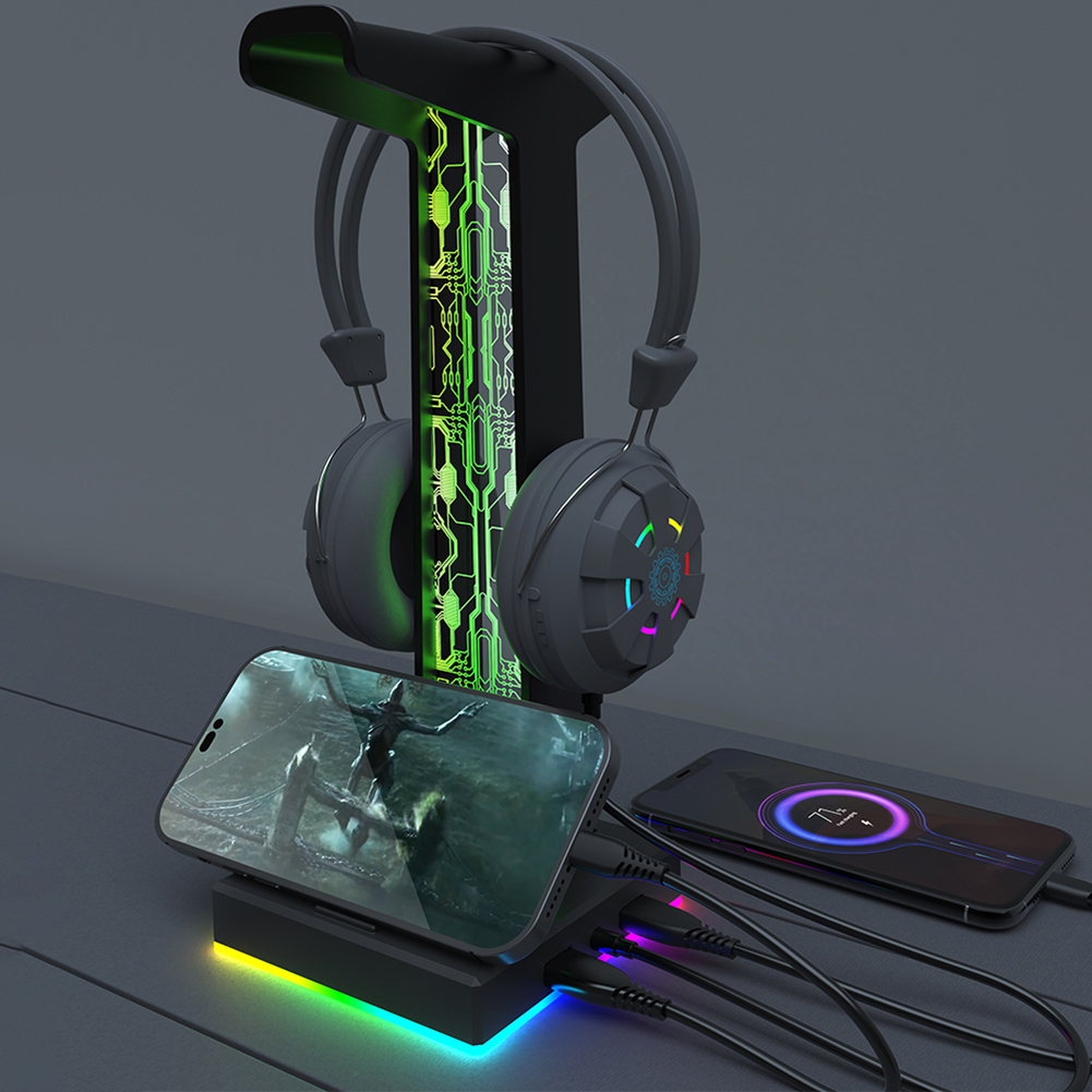 RGB Gaming Headphone Stand Dua - Gaming Accessories Deals recensie en prijs
