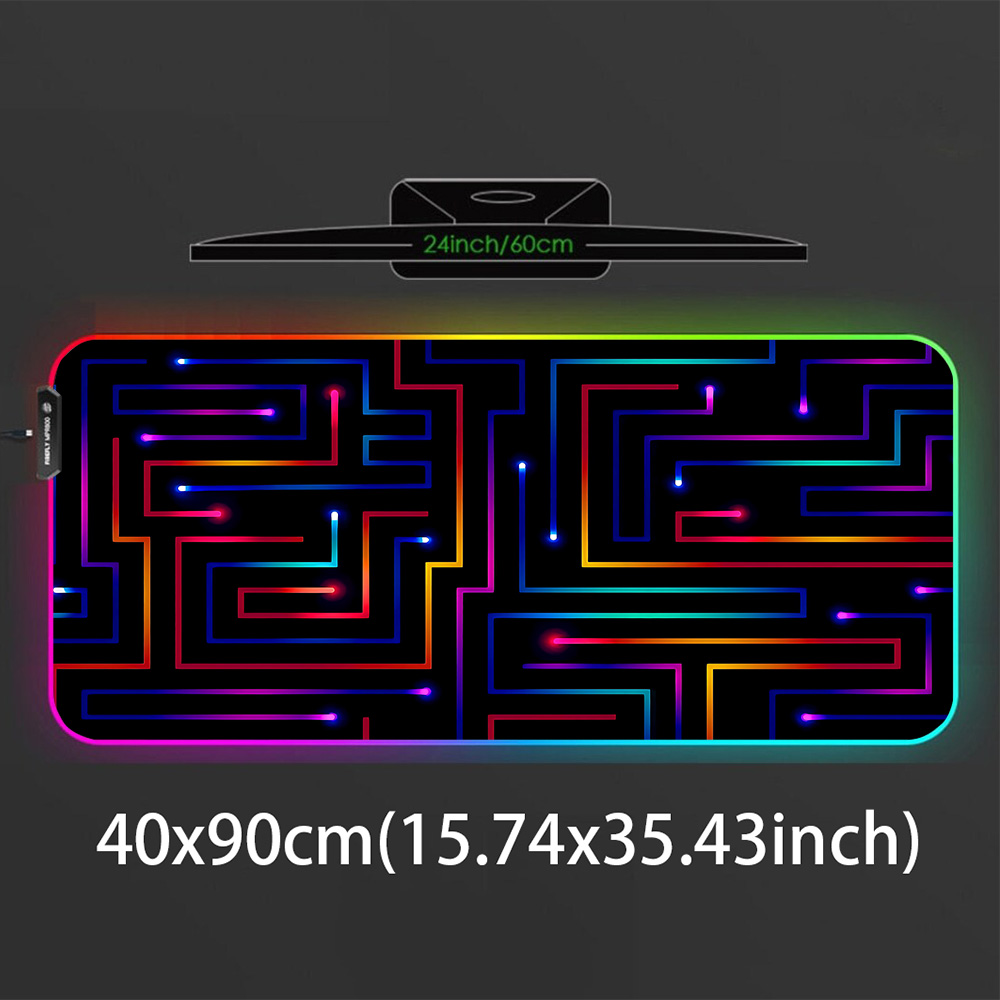 Xxl Mouse Pad 900x400 Neon Cir - Gaming Accessories For Pc Setup recensie en prijs